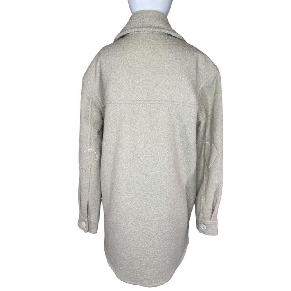 Jackson Rowe x Jillian Harris The Scholar Shacket Warm Vanilla Heart Jacket XS - Picture 4 of 6